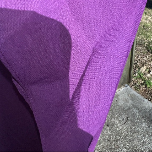 Judy Bridal one shoulder purple gown - Picture 11 of 14